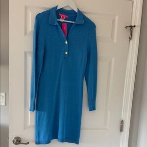 Lilly Pulitzer Vibrant Blue Long Sleeve Dress